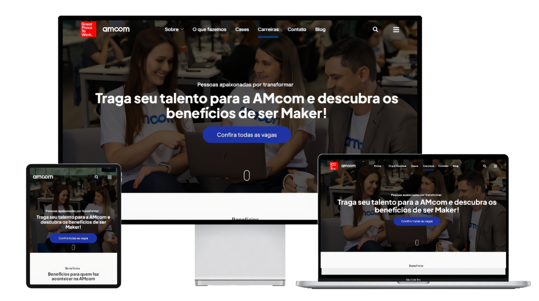 Site profissional para AMcom